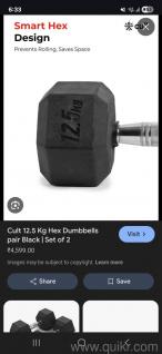 12.5 kg or 10 kg dumble 