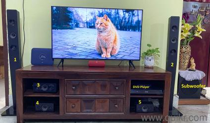 1000W Philips 5.1 DVD Home Theatre with Tallboy Speakers