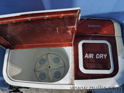 Washing machine semi automatic with working wash tub, spin tub not working.