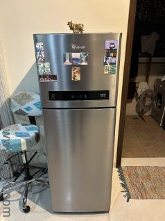 Whirlpool double door fridge working in very good condition with no damages
