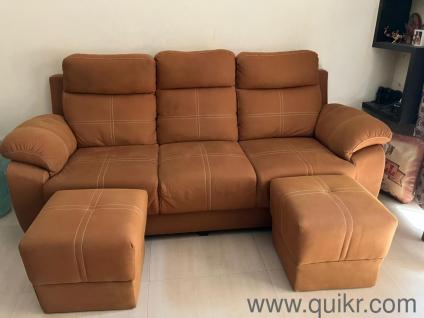 3 seater sofa and 2 ottomans for sale