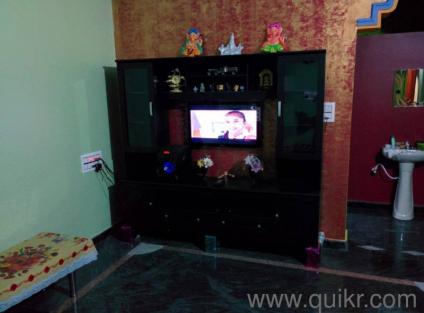 Black Engineered Tv Unit with 2 ply doors and 2 glass doors