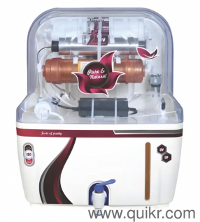 Always PURE & NATURAL Copper RO + 15 L UV + UF + Alkaline Water Purifier (White)