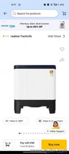 Realme TechLife 7kg Semi-Automatic Washing Machine  QUICK SALE