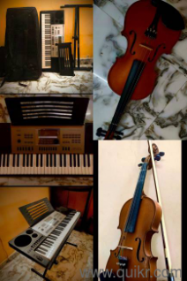 rarely used keyboard brand new violin sale for emergency needs