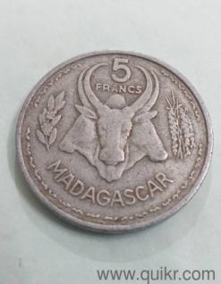 OLD Madagascar Franc 1953 coin 