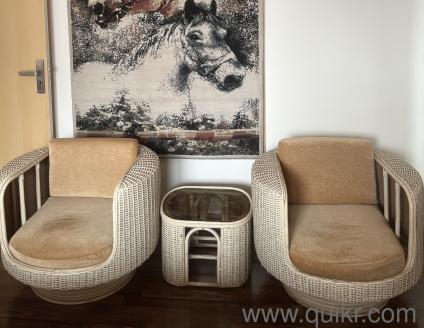 3 piece cane sofa set with 2 side tables