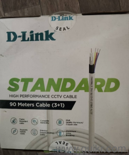 unpacked Dlink 90mtr cctv 1+3 cable box