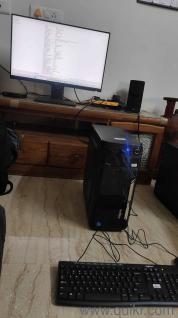 Desktop - CPU ( i5 12th gen (12400f)), monitor (benq 22inch). Keyboard and mouse.