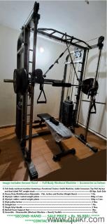 Full Body Workout Machine + Work Bench + Accessories = Rs.95000/-