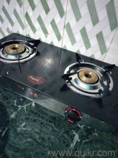 Contact 94134 11827 | Pigeons 2 Burner Glass Top Gas Stove | Excellent Condition | Urgent Sale