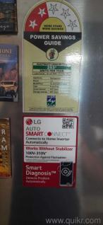 LG, double door, frostfree refrigerator in good working condition, steel grey finish