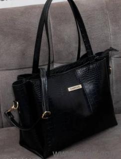Premium Black soft leather handbag