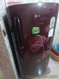 LG brand fridge red colour