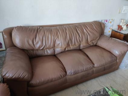 Brown Leather Sofa