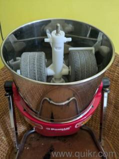 Ponmani Power Plus - 3Ltr Tilting Wet Grinder (Red, 225W Copper Motor, Fast Grinding), Within Warranty Period, Granite Stone