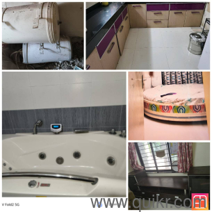 TV Unit. Electric Geasure, Round Bed With Mattress, Kitchen Cabinets & Trolleys