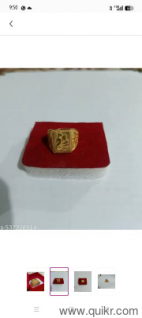 men Gold pickoko ring