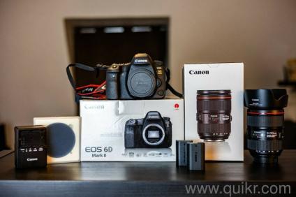 Perfectly New Canon EOS 6D Mark II digital camera with VR lens, complete accessories & worldwide warranty 