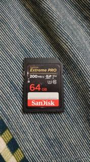 SANDISK SD CARD (64 GB) 200mbs  Extreme pro