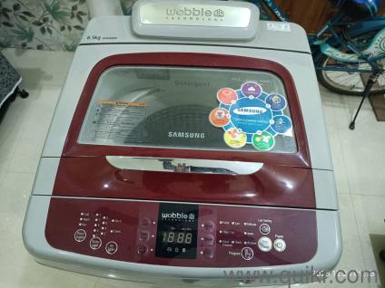 Samsung fully automatic washing machine 6.5 kg. No Maintenance, Fully working condition, no noise no sound no maintenance needed.