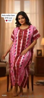 Plus Size Pure Cotton Nighty Gown for Women