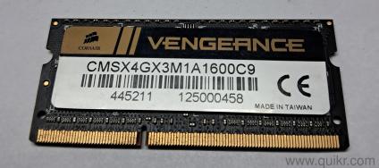 Corsair Vengeance DDR3 SDRAM 4GB (14GB) Laptop RAM, so-dimm, 1600MHz