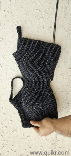 designer black blouse