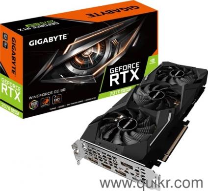 Gigabyte GeForce RTX 2070 SUPER WINDFORCE OC 3X 8 GB GDDR6 256 Bit Gaming Graphics Card