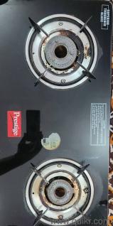 prestige cooktop with 2 burner almost like new