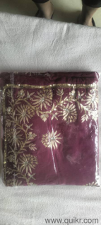 Wine/ Purple colour Wedding Saree with Stiched blouse,  at Wakad, Pune 