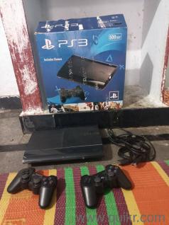 Sony PlayStation 3 Super slim 500gb hard disc 2 joystick 26 games loaded complet box set good running condition 