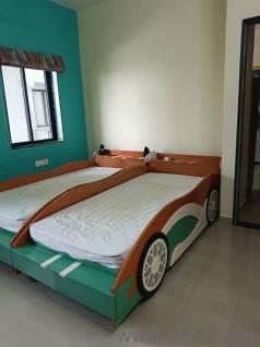 Car styled children beds.