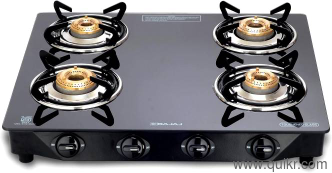 Bajaj  gas stove 4 burner new brand manual on off urgently sell 