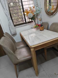 Marble top dining table available for sale at chembur