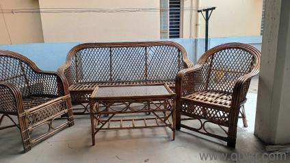 Bamboo Sofa Set with Center Table