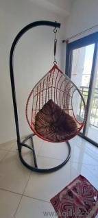 Movable Metal Swing With Heavy stand and cushionon