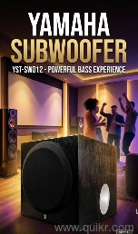 YAMAHA Subwoofer, Powerful 100 watts 