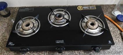 Croma Gas Stove 3 Burners (2 Years Warranty) New