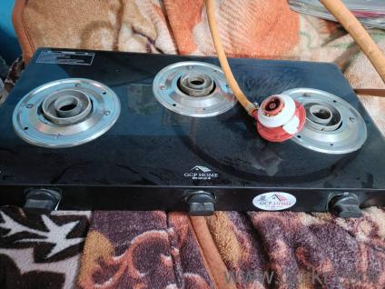 Gas Stove Full Set (Chulha + Pipe + Regulator)