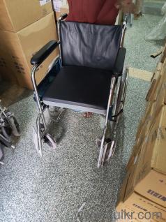 Wheelchair with bedpan -SS material