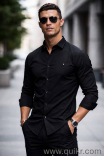 black formal shirt 