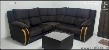 Premium L-Shaped Sofa Set,Centre Table,56 Seater,Excellent Condition