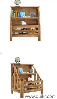 Wooden book and toy shelf