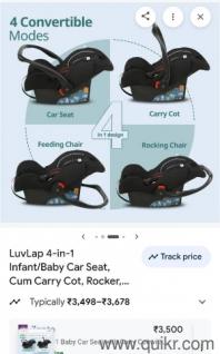 4 in 1 car seat luvlap at 2k