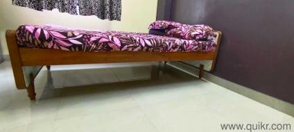 Pure Teak Wood Cot (Double)  Excellent Condition