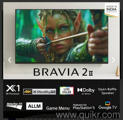 Sony 139 cm (55 inch) BRAVIA 2 4K Ultra HD Smart LED Google TV, K-55S25M2, Unopened