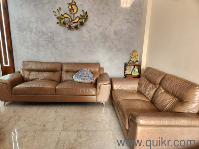 Royal Oak's 3+2 Seater Leather Sofa Set Premium  Excellent Condition