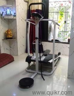 Sparnod Fitness STH-600 Multifunction Foldable Treadmill for Home Use, Manual Treadmill with Jogger,