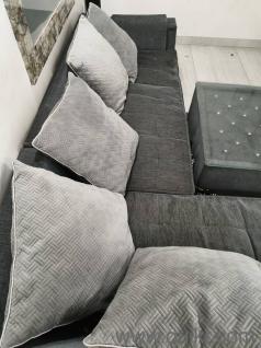 L-Shape 3+2 Fabric Sofa Set Grey